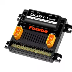 Futaba DLPH-1 Dual Link System — двойной приёмник с резервным питанием для крупных самолётов