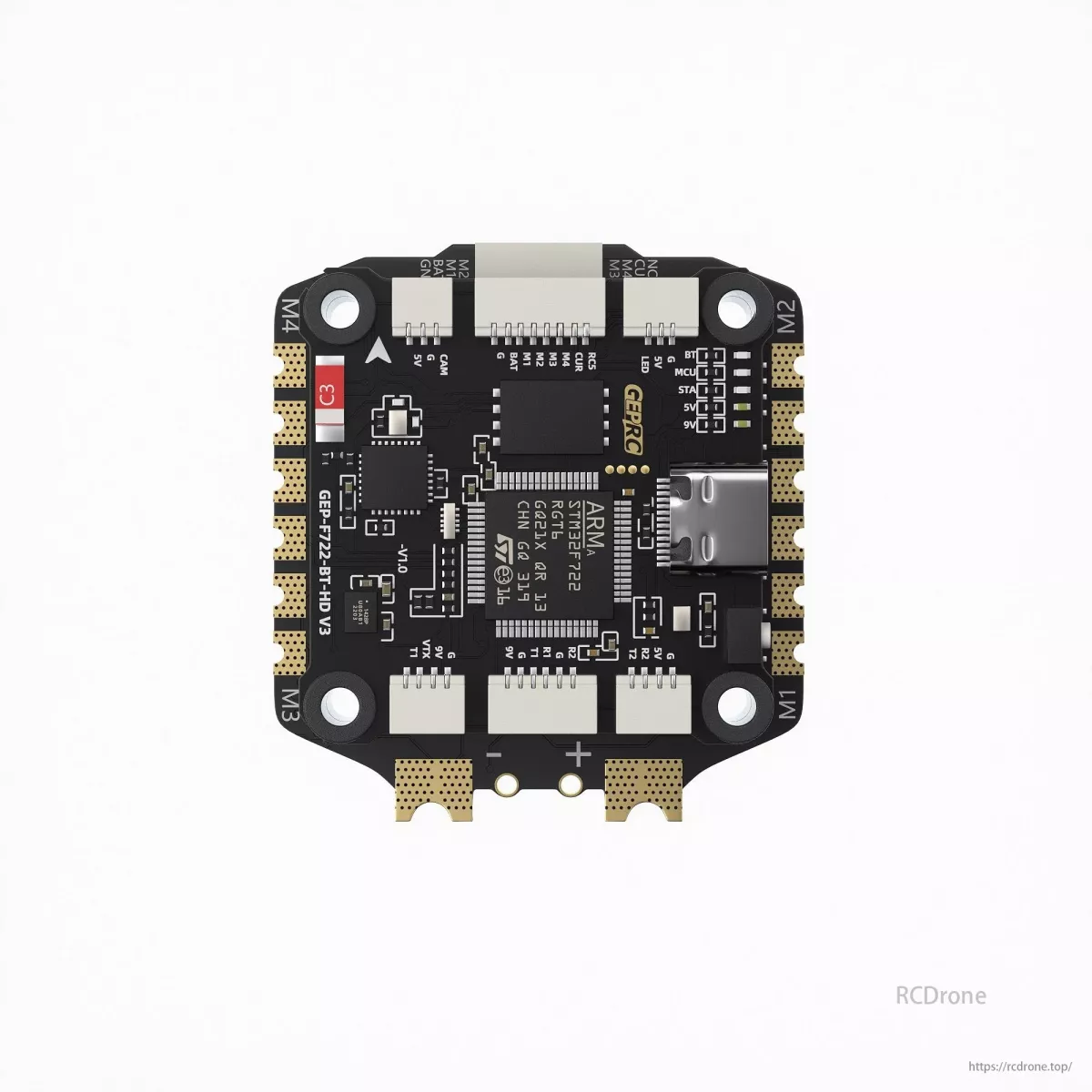 GEPRC TAKER F722 BT 65A FPV стек – F722 полетный контроллер, 512MB Blackbox, Bluetooth, 8S ESC 4в1 GEPRC TAKER F722 BT 65A FPV стек – F722 полетный контроллер, 512MB Blackbox, Bluetooth, 8S ESC 4в1