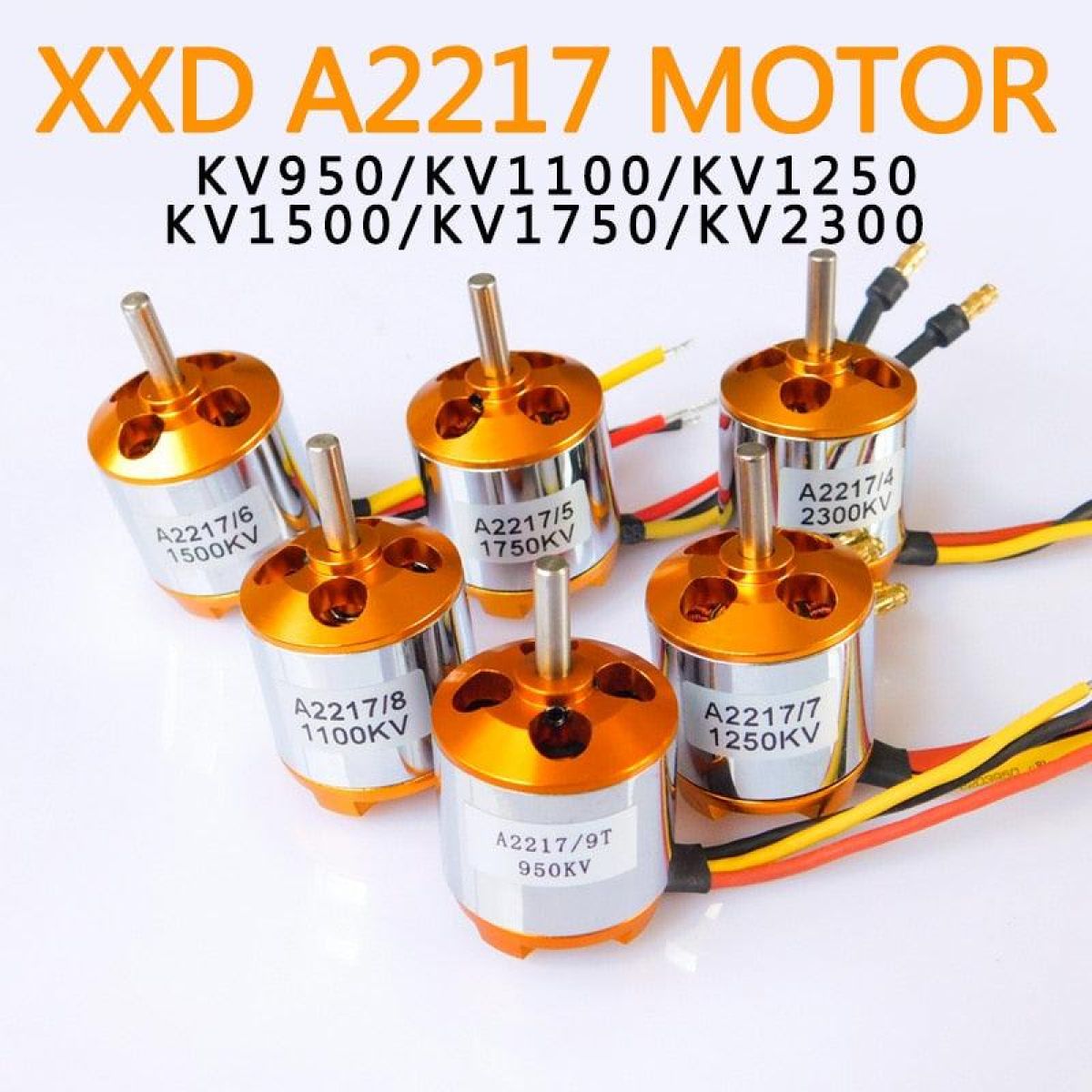 Бесколлекторный мотор XXD A2217 950KV/1250KV/1500KV/2300KV для RC самолётов, квадрокоптеров Бесколлекторный мотор XXD A2217 950KV/1250KV/1500KV/2300KV для RC самолётов, квадрокоптеров