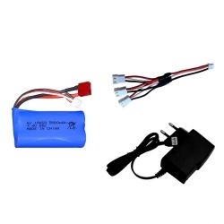 Аккумулятор 7.4В 3000мАч 18650 LiPo для Wltoys 10428/12428/12423/144001/A959-B/A969-B/Q46 RC 2S