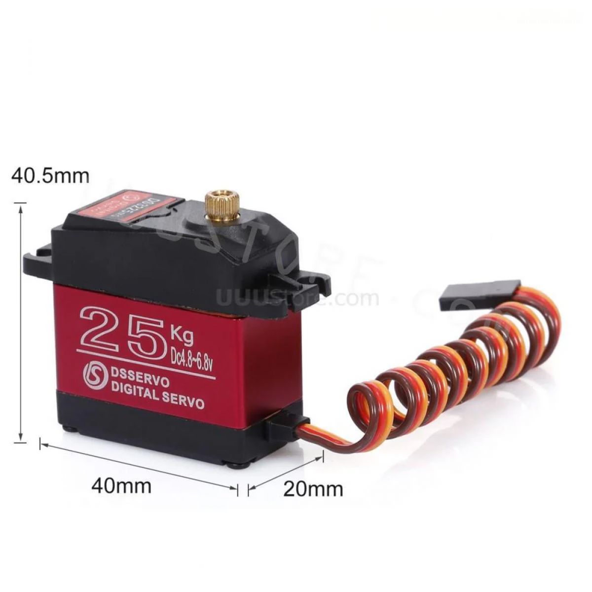 DSServo DS3225MG - серво 25КГ 6.8В 0.13с/60° 180° металл для РУ моделей и запчастей DSServo DS3225MG - серво 25КГ 6.8В 0.13с/60° 180° металл для РУ моделей и запчастей