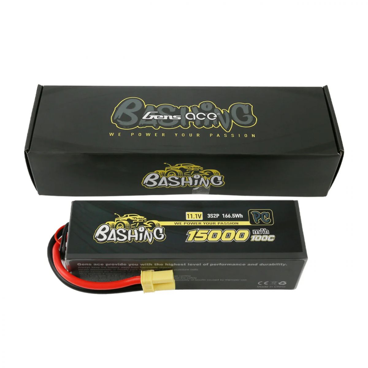 Аккумулятор LiPo Gens Ace 15000мАч 3S2P 100C 11.1В с разъёмом EC5 для Arrma Bashing Pro Аккумулятор LiPo Gens Ace 15000мАч 3S2P 100C 11.1В с разъёмом EC5 для Arrma Bashing Pro