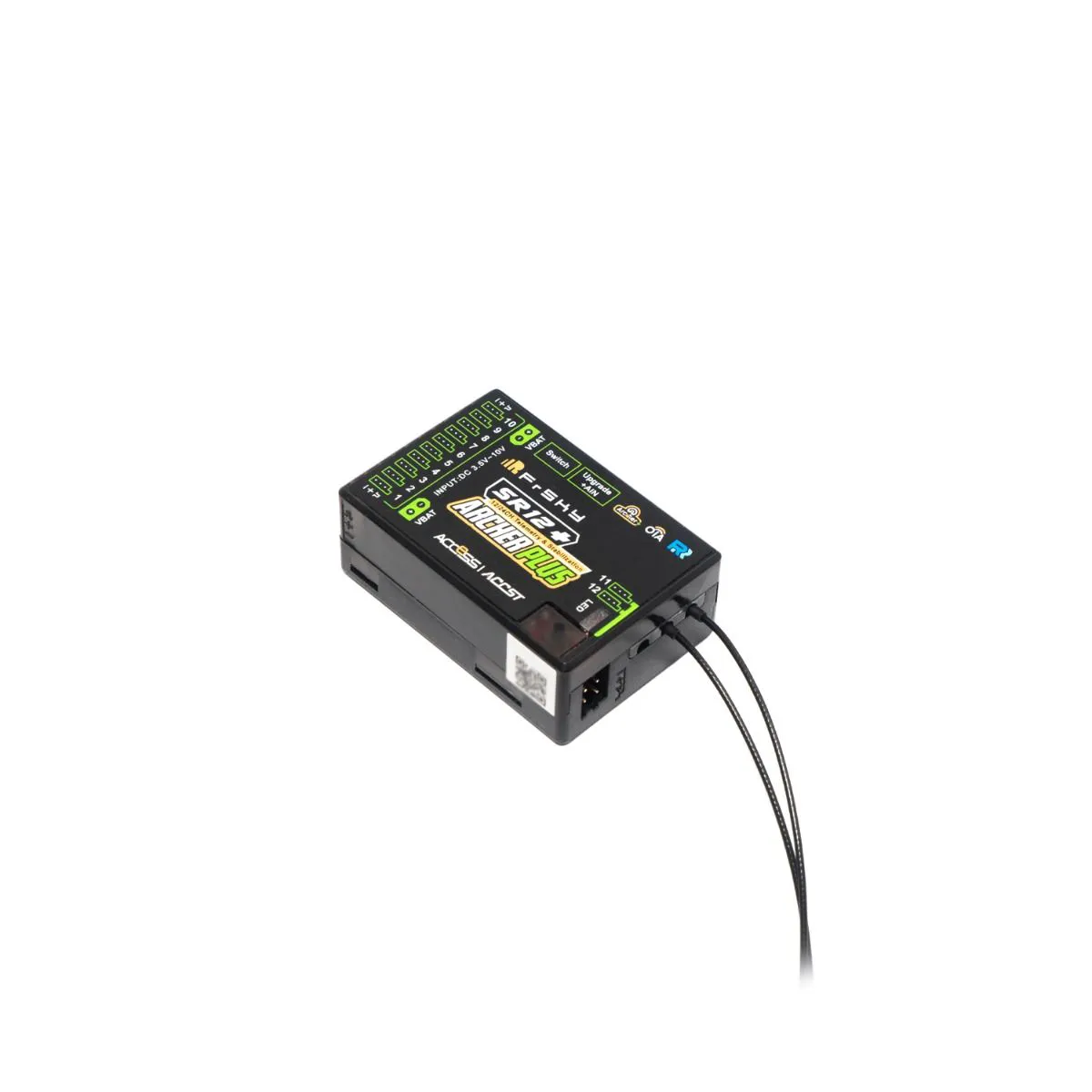 FrSky ARCHER PLUS SR12+ приёмник 2.4ГГц ACCESS ACCST D16, встроенный 3-осевой гироскоп, 12 каналов FrSky ARCHER PLUS SR12+ приёмник 2.4ГГц ACCESS ACCST D16, встроенный 3-осевой гироскоп, 12 каналов