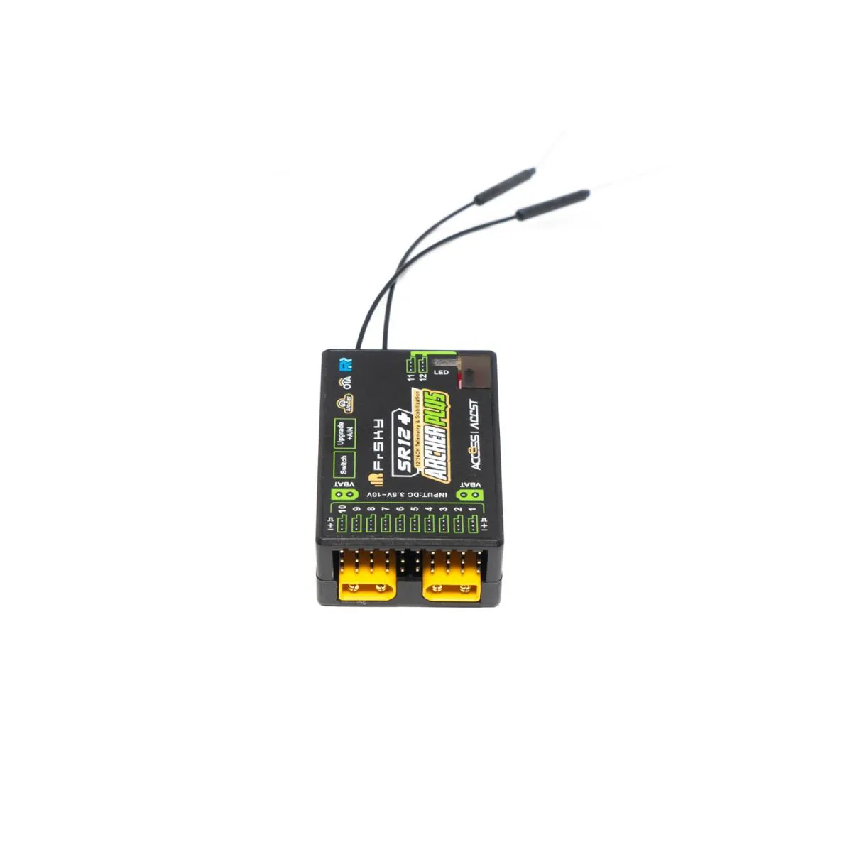 FrSky ARCHER PLUS SR12+ приёмник 2.4ГГц ACCESS ACCST D16, встроенный 3-осевой гироскоп, 12 каналов FrSky ARCHER PLUS SR12+ приёмник 2.4ГГц ACCESS ACCST D16, встроенный 3-осевой гироскоп, 12 каналов