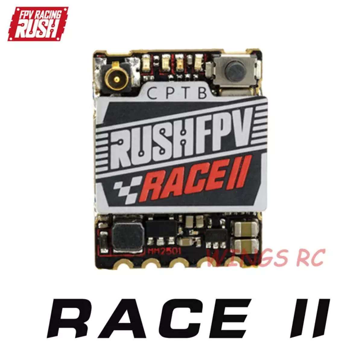 RUSH TANK RACE II VTX – видео-передатчик 48CH PIT/25/50/200mW/MAX 5.8ГГц Smart Audio 20x15мм 1.7г FPV RUSH TANK RACE II VTX – видео-передатчик 48CH PIT/25/50/200mW/MAX 5.8ГГц Smart Audio 20x15мм 1.7г FPV