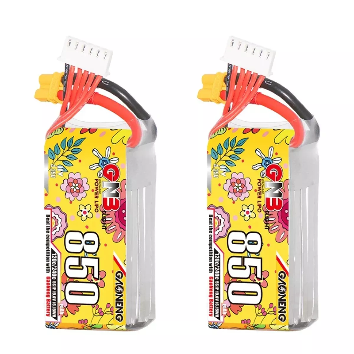 Аккумулятор GNB 5S 19.0V 850mAh 120C/240C LiPo для дрона с разъёмом XT30 Аккумулятор GNB 5S 19.0V 850mAh 120C/240C LiPo для дрона с разъёмом XT30