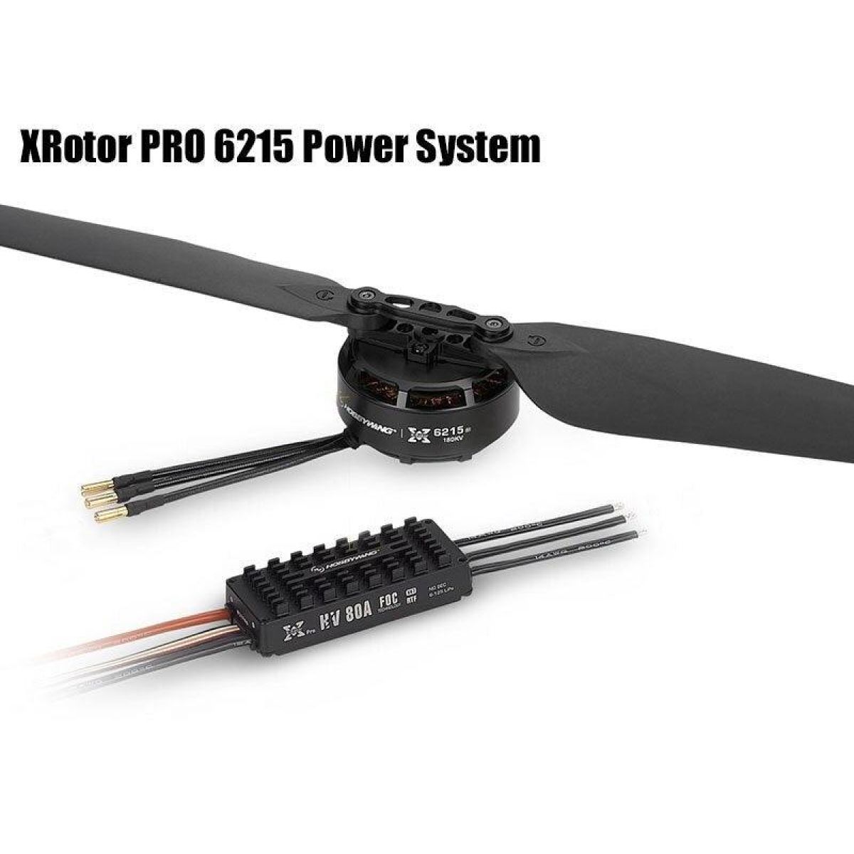 Набор Hobbywing XRotor PRO 6215 180KV + 2388 пропеллер + 80A HV FOC V4 ESC для агродронов RTF CW/CCW Набор Hobbywing XRotor PRO 6215 180KV + 2388 пропеллер + 80A HV FOC V4 ESC для агродронов RTF CW/CCW