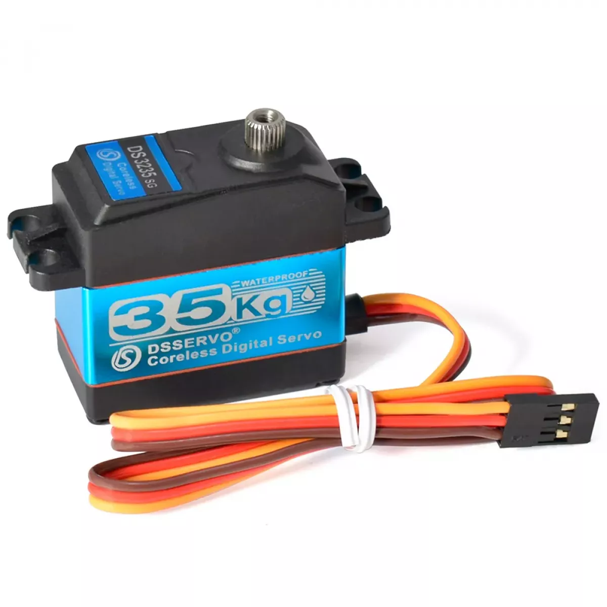 Dsservo DS3235 — мощное серво 35 кг, 7.4В, 180/270°, 0.11 с/60°, водонепроницаемое, металл, для RC авто Dsservo DS3235 — мощное серво 35 кг, 7.4В, 180/270°, 0.11 с/60°, водонепроницаемое, металл, для RC авто