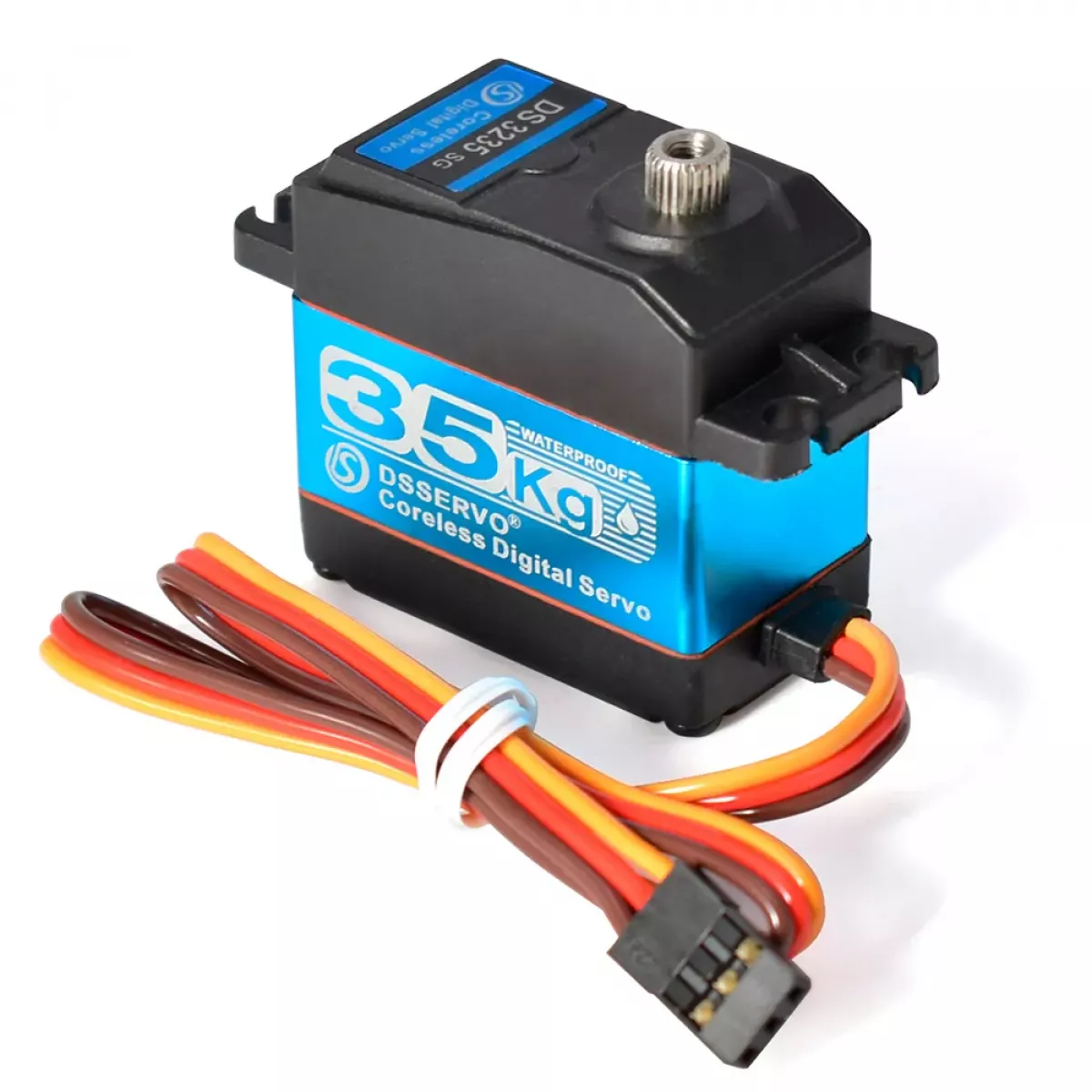 Dsservo DS3235 — мощное серво 35 кг, 7.4В, 180/270°, 0.11 с/60°, водонепроницаемое, металл, для RC авто Dsservo DS3235 — мощное серво 35 кг, 7.4В, 180/270°, 0.11 с/60°, водонепроницаемое, металл, для RC авто