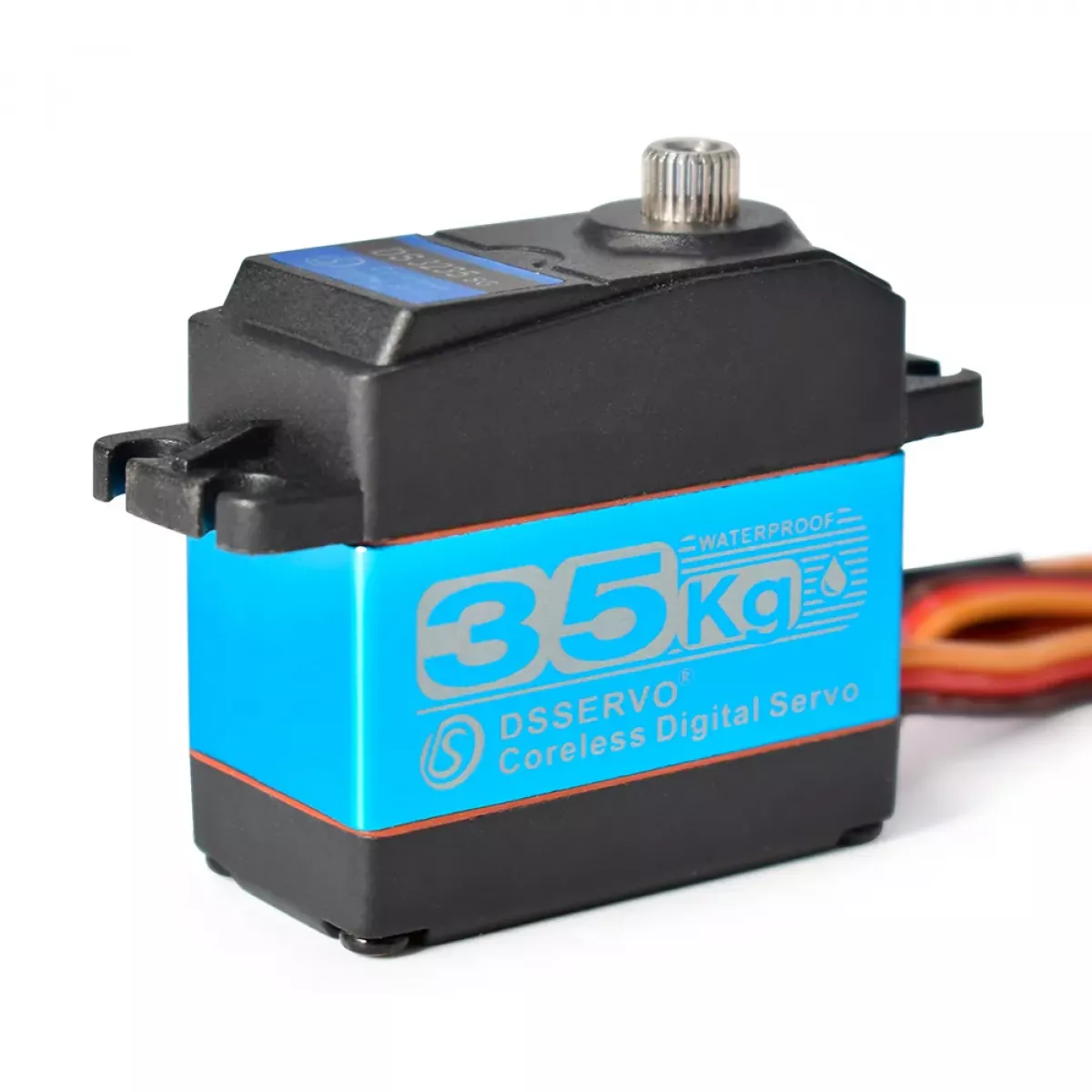 Dsservo DS3235 — мощное серво 35 кг, 7.4В, 180/270°, 0.11 с/60°, водонепроницаемое, металл, для RC авто Dsservo DS3235 — мощное серво 35 кг, 7.4В, 180/270°, 0.11 с/60°, водонепроницаемое, металл, для RC авто