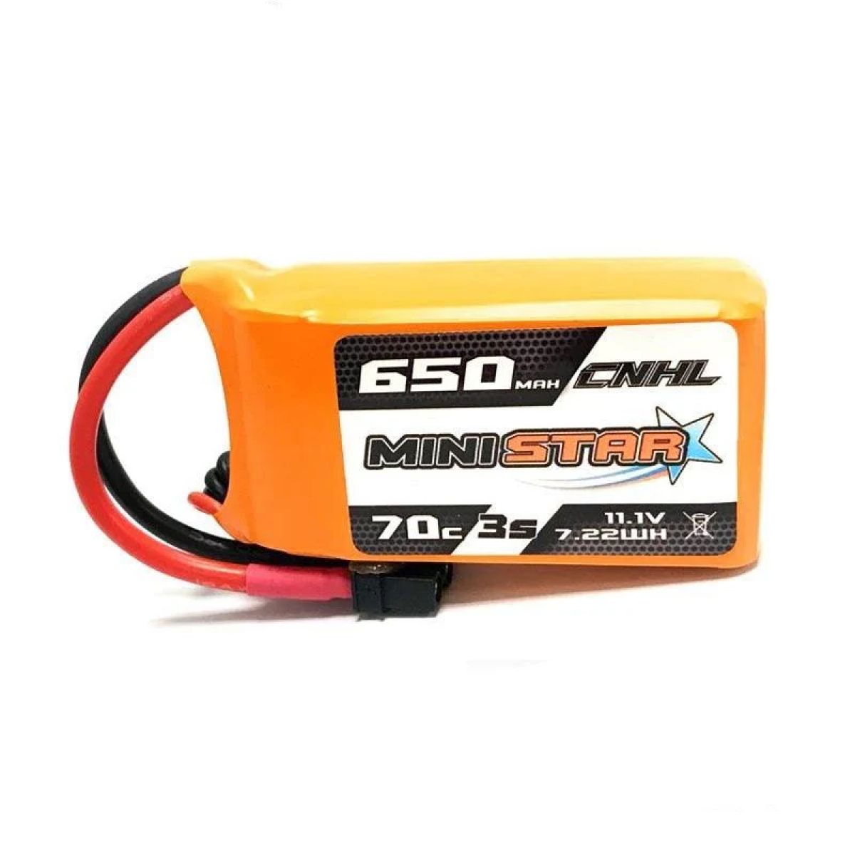 Аккумулятор 3 шт. CNHL 11.1V 650mAh 3S Lipo 70C XT30 для FPV дронов, квадрокоптеров, самолётов Аккумулятор 3 шт. CNHL 11.1V 650mAh 3S Lipo 70C XT30 для FPV дронов, квадрокоптеров, самолётов