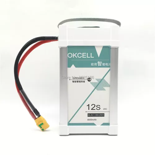 OKCELL 44.4В 12S 8000мАч 20C LiPo аккумулятор для БПЛА EFT G06, мультикоптера, FPV дрона